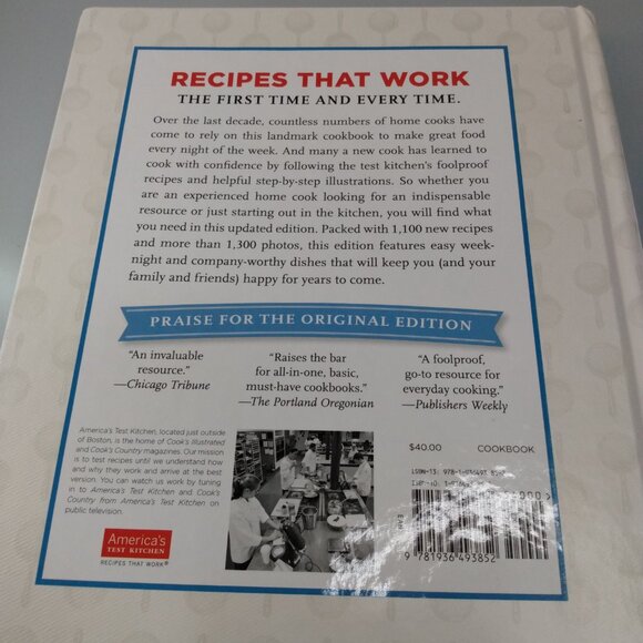 The New Family Cookbook - Hardcover By America's Test Kitchen - VERY GOOD - Picture 3 of 5